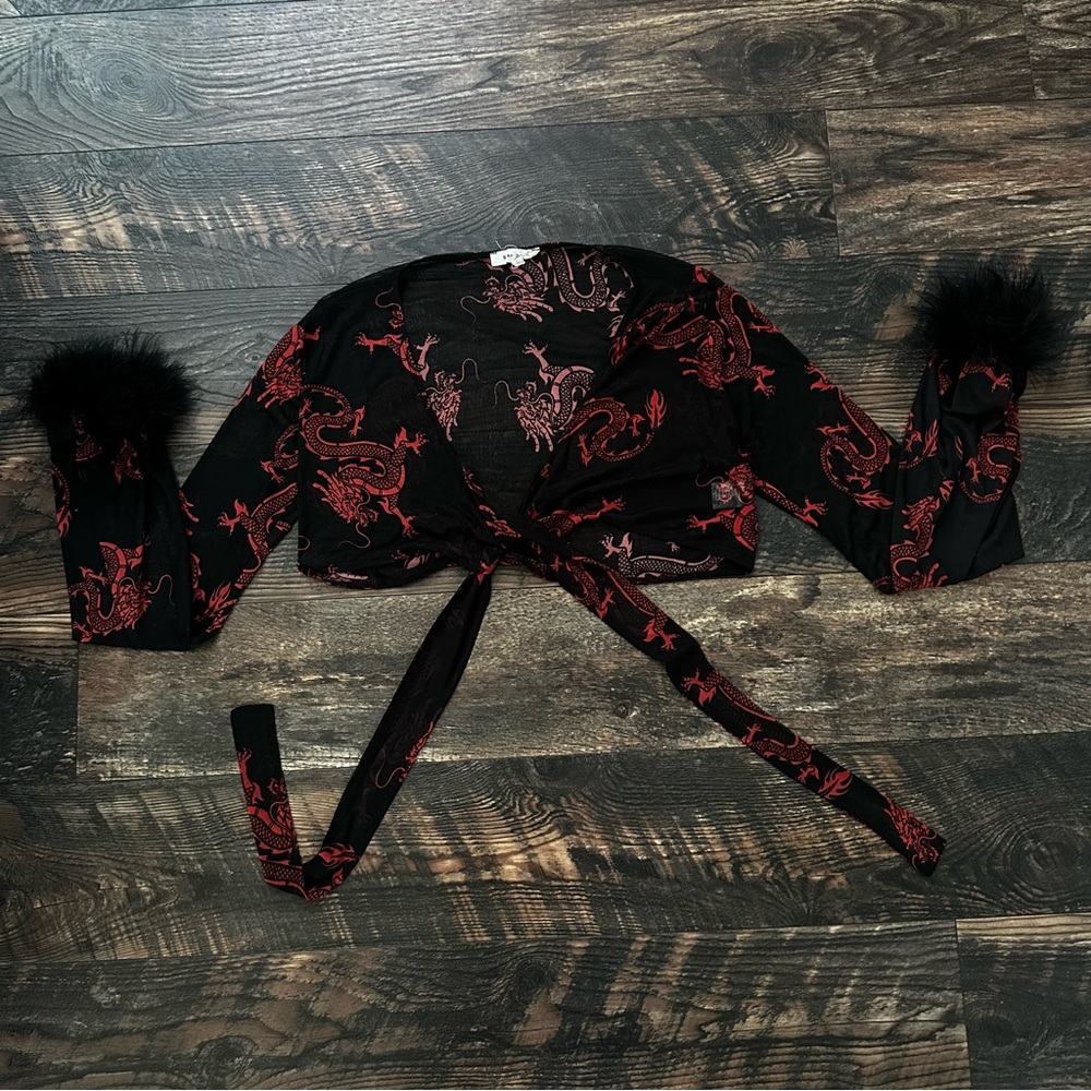 Bear Dance | dragon print top